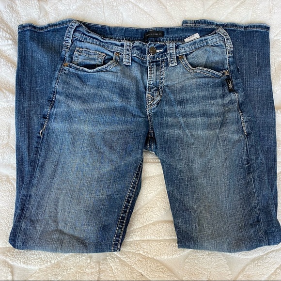 Men’s Silver “Craig” Straight Blue Jeans Size- W28 L34 - Picture 4 of 12